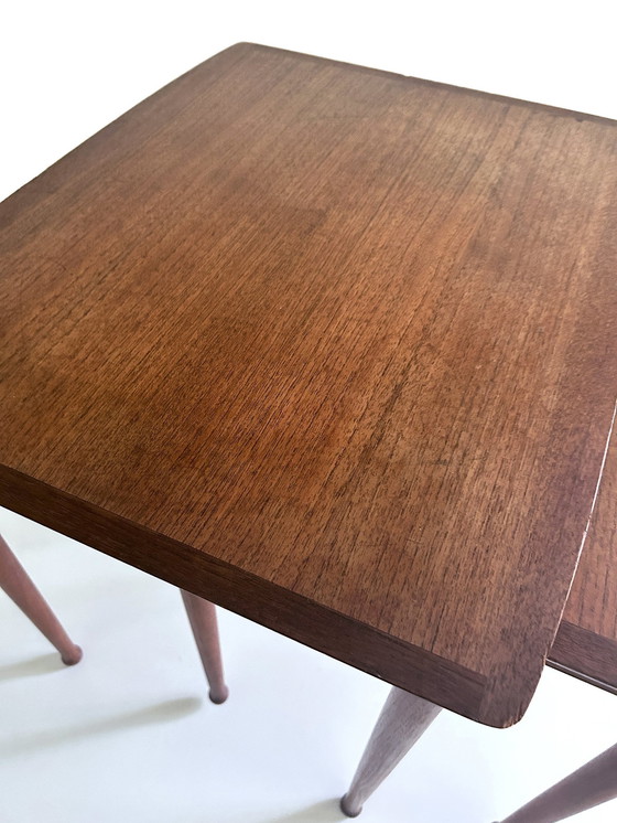 Image 1 of 2X  Vintage Danish Modern Side Tables