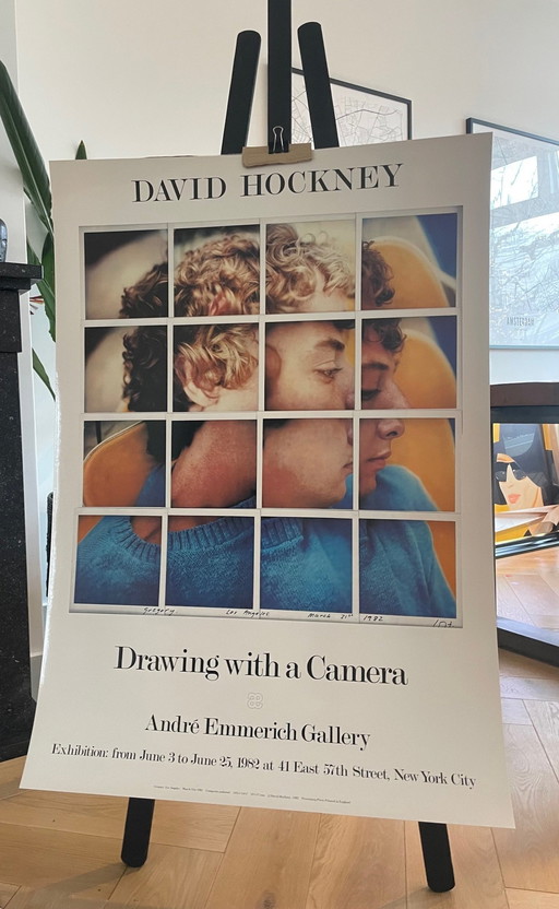 David Hockney, Drawing With A Camera - Andre Emmerich Gallery, 1982,  Copyright David Hockney Petersburg Press, Printed In Engla