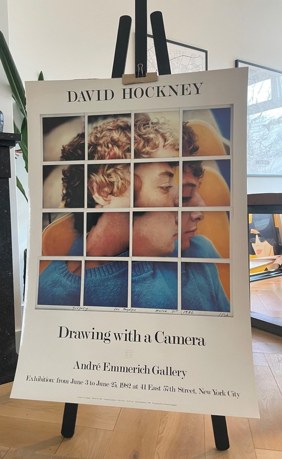 Image 1 of David Hockney, Drawing With A Camera - Andre Emmerich Gallery, 1982,  Copyright David Hockney Petersburg Press, Printed In Engla