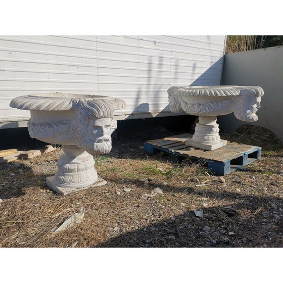 Image 1 of Coppia di lavabi d'epoca in marmo di Carrara, 1920