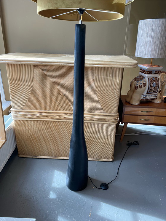 Image 1 of Lampadaire trio en bois noir