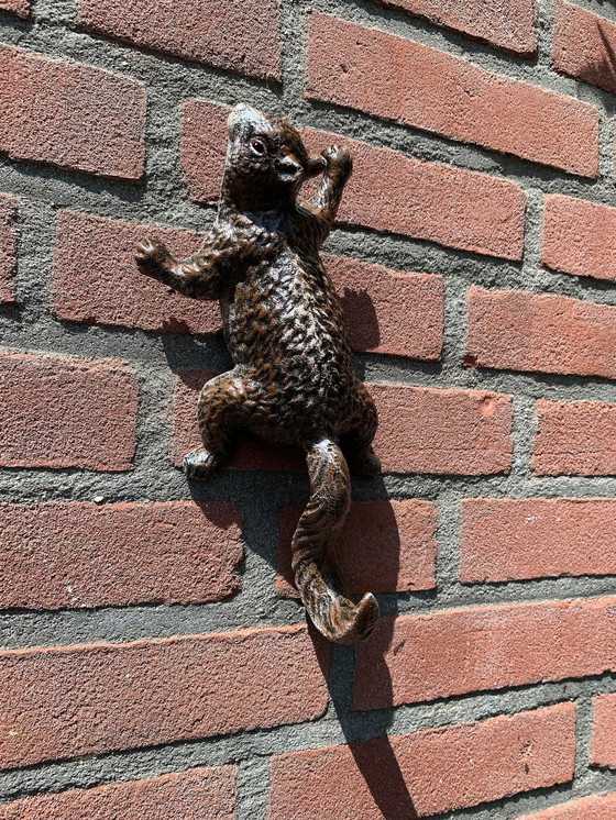 Image 1 of Pair of Cast Iron Squirrels