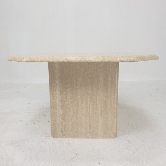 Image 1 of Italian vintage travertine coffee table, 1980s