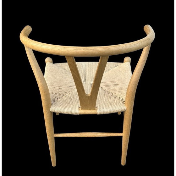 Image 1 of Set of 6 vintage oakwood Wishbone chairs by Hans Wegner for Carl Hansen and Son