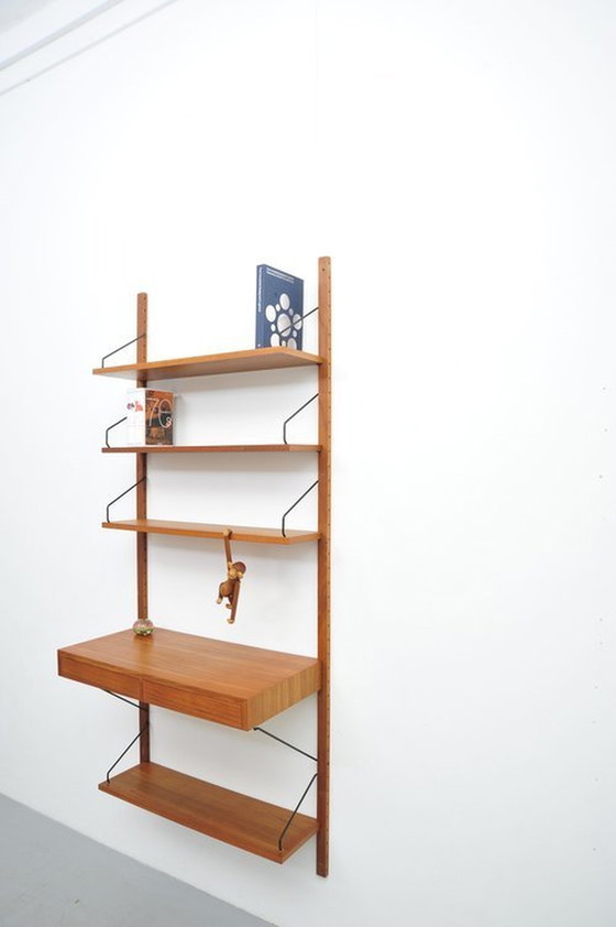 Image 1 of Royal Cado shelving system 08 Teak wardrobe Poul Cadovius 1950