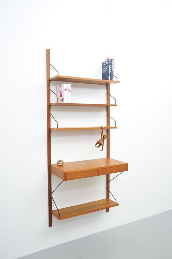 Image 1 of Royal Cado shelving system 08 Teak wardrobe Poul Cadovius 1950