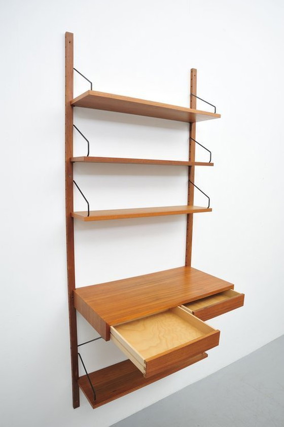 Image 1 of Royal Cado shelving system 08 Teak wardrobe Poul Cadovius 1950