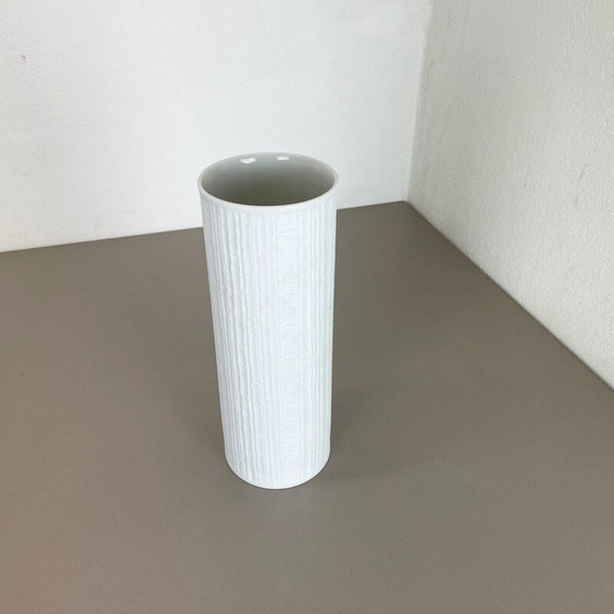 Image 1 of Vaso vintage in porcellana Op art di Heinrich Fuchs per Hutschenreuther, Germania, anni '70