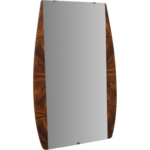 Mid-century rosewood wall mirror, 1960s