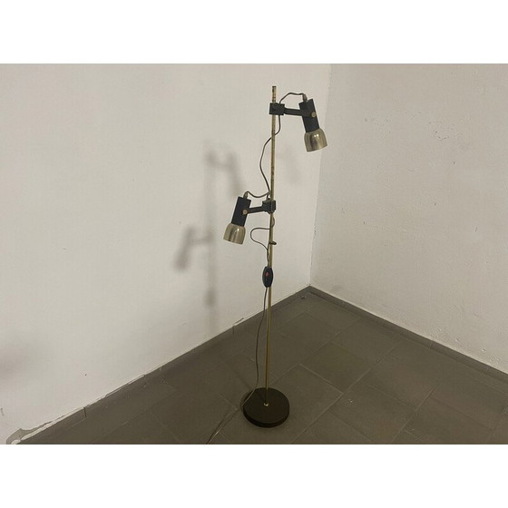 Image 1 of Vintage brass and plastic floor lamp, Germany 1980