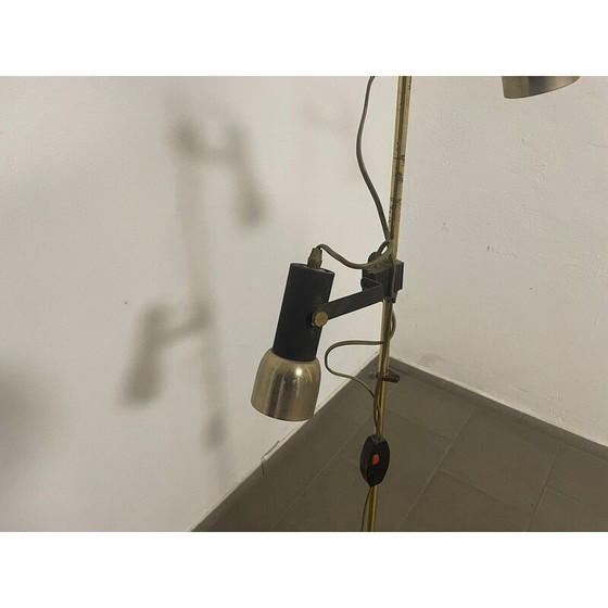 Image 1 of Vintage brass and plastic floor lamp, Germany 1980
