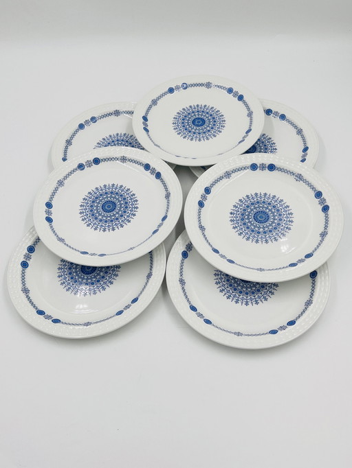 Set Of 7 Pontesa Dessert Plates