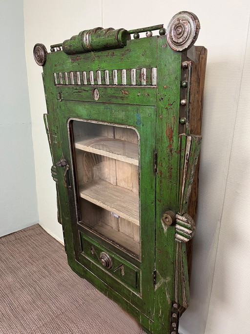 Green art deco style display case