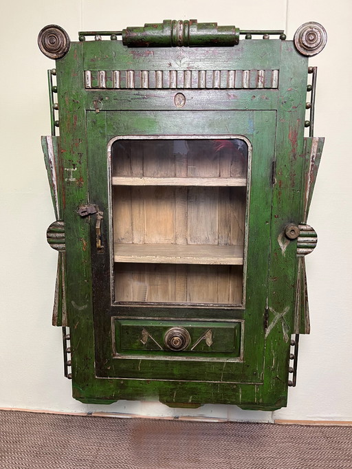 Green art deco style display case