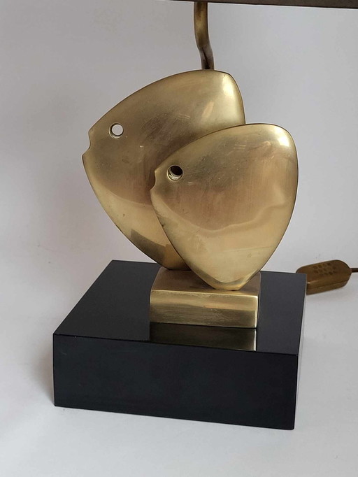 Brass Table lamp Fish