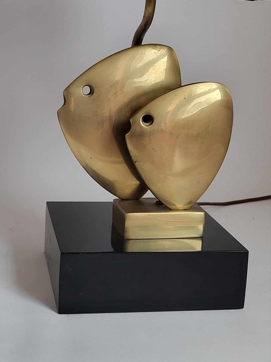 Image 1 of Brass Table lamp Fish