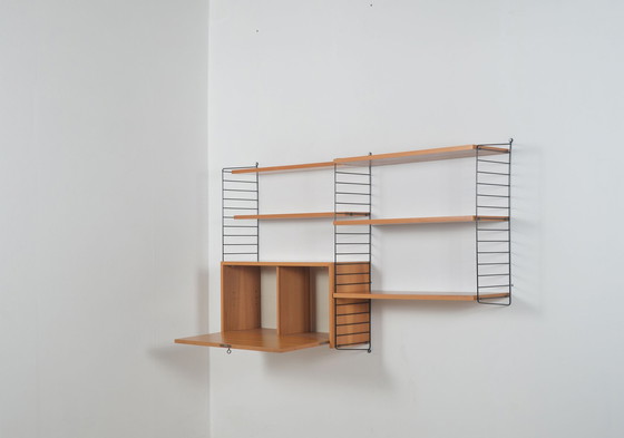 Image 1 of Swedish wall unit designed by Kasja & Nils Nisse Strinning, 1950s