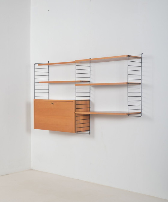 Image 1 of Swedish wall unit designed by Kasja & Nils Nisse Strinning, 1950s