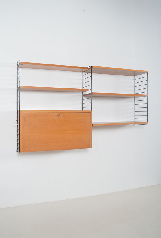 Image 1 of Swedish wall unit designed by Kasja & Nils Nisse Strinning, 1950s