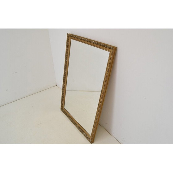 Image 1 of Vintage wall mirror with wooden frame, Czechoslovakia 1960s