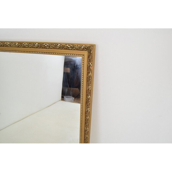 Image 1 of Vintage wall mirror with wooden frame, Czechoslovakia 1960s