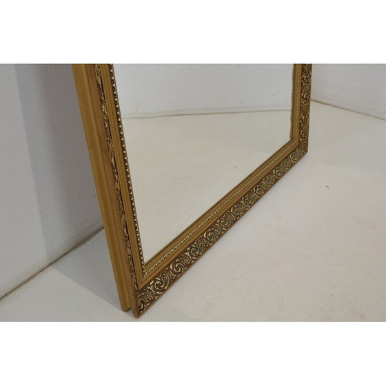 Image 1 of Vintage wall mirror with wooden frame, Czechoslovakia 1960s
