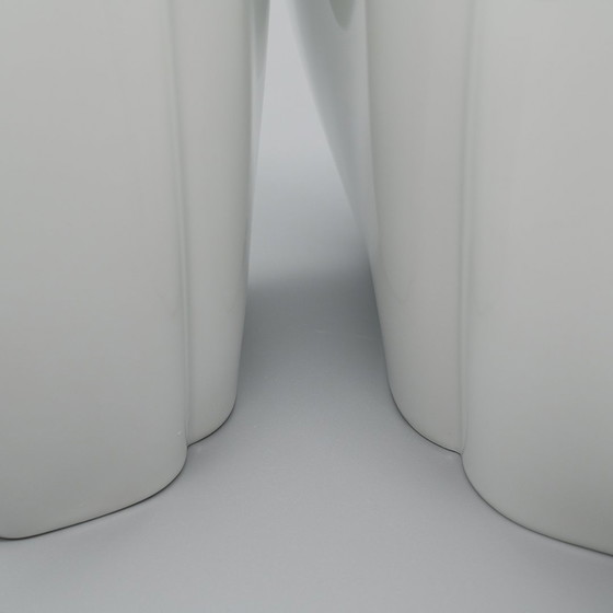 Image 1 of Chic Hutschenreuther Glossy Porcelain 70S-80S Pop-Art Vintage Vase Duo Kiss 