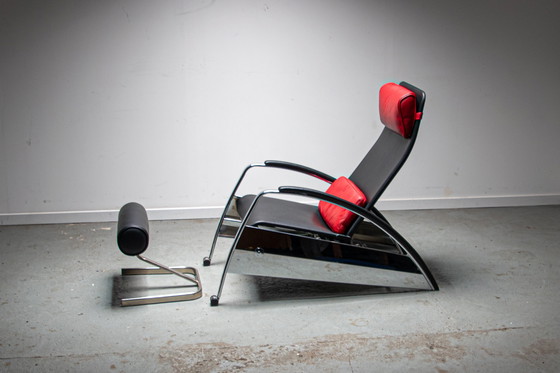 Image 1 of P80 GRAND REPOSE LOUNGE CHAIR & OTTOMAN BY JEAN PROUVÉ FOR TECTA, 1980S