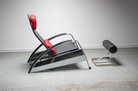 Image 1 of P80 GRAND REPOSE LOUNGE CHAIR & OTTOMAN BY JEAN PROUVÉ FOR TECTA, 1980S