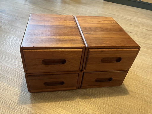 Drawers solid wood 50s 60s Danish design