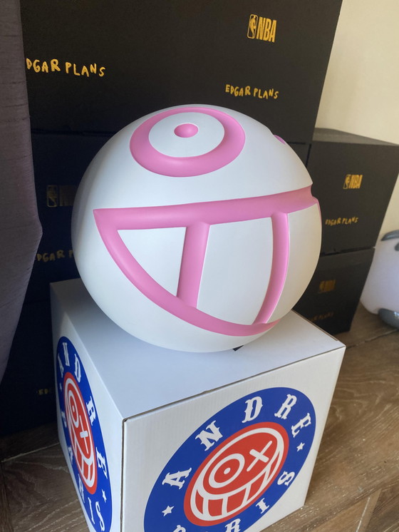 Image 1 of Mr.A W Size 280Mm André Saraiva White Pink Ball 2022 Medicom Toy