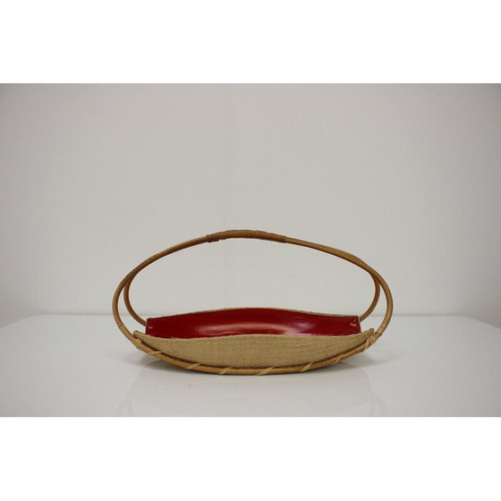 Image 1 of Cestino decorativo d'epoca, Cecoslovacchia 1950