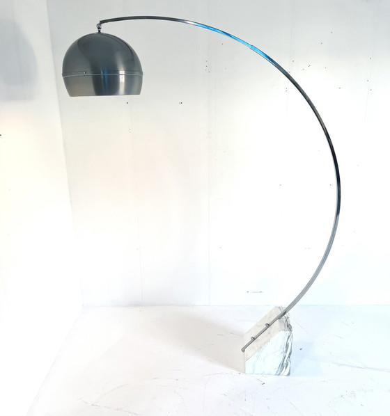 Image 1 of Lampe Arc Chrome & Marbre