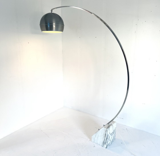 Image 1 of Lampe Arc Chrome & Marbre