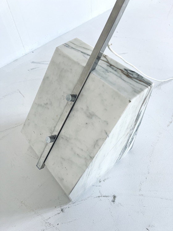 Image 1 of Arc Arc Arc Lamp Chrome & Marble