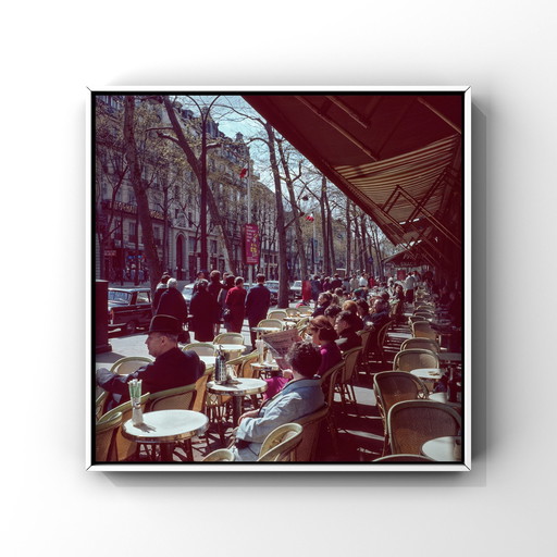 On The Terrace In Paris, 1960 | Analog Documentary Photography