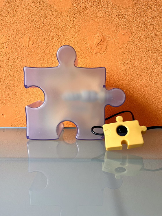 Image 1 of Vintage Visual Gram Puzzle Lamp Visualgram Puzzle Lamp