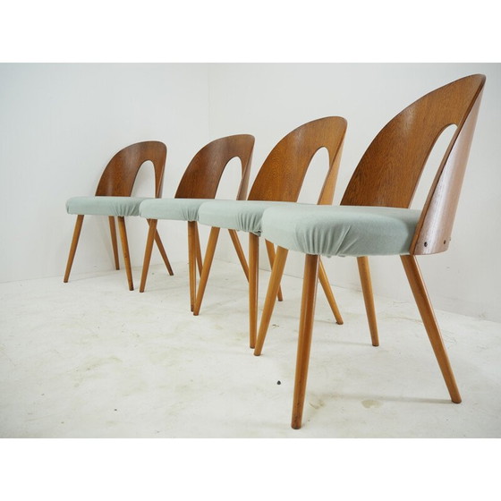 Image 1 of Set of 4 vintage wooden chairs by Antonin Suman, 1960