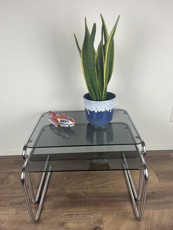 Image 1 of 2x Tavolino ad incastro Vintage Space Age