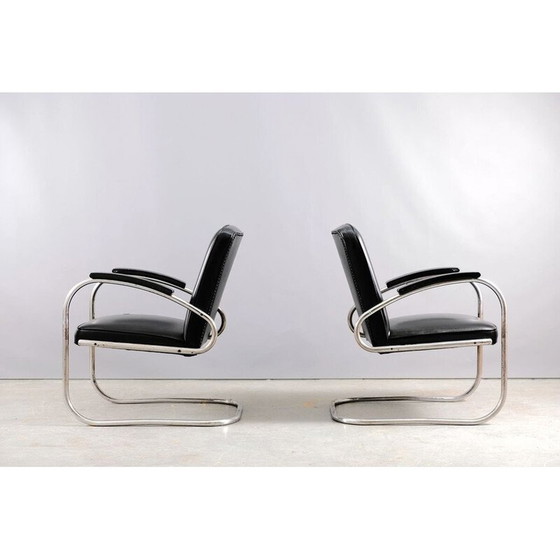 Image 1 of Pair of vintage RS 7 steel armchairs by Mauser Works Waldeck, Germany 1949
