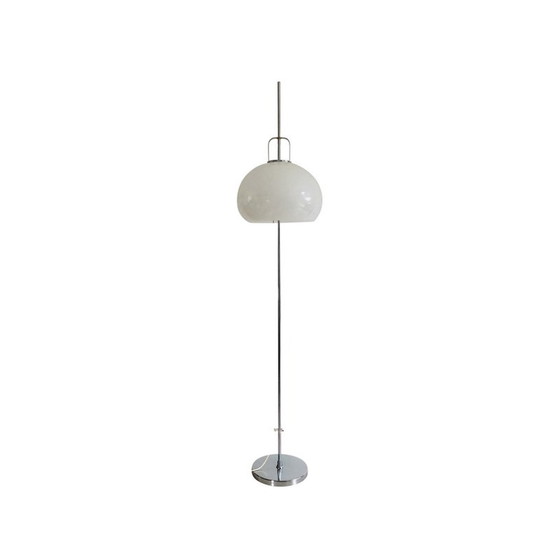 Image 1 of Lucerna" vintage floor lamp in chromed steel by Harvey Guzzini for Meblo, Italy 1970