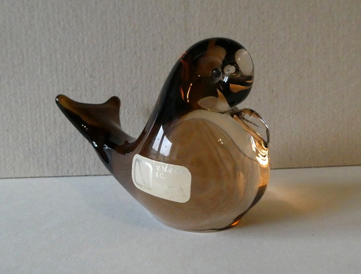 Bird made of Murano glass, V. Nason & Co., Murano, Italy