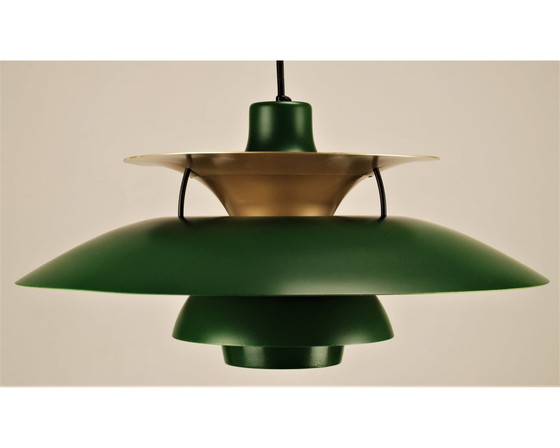 Image 1 of Louis Poulsen PH5 hanging lamp green/gold