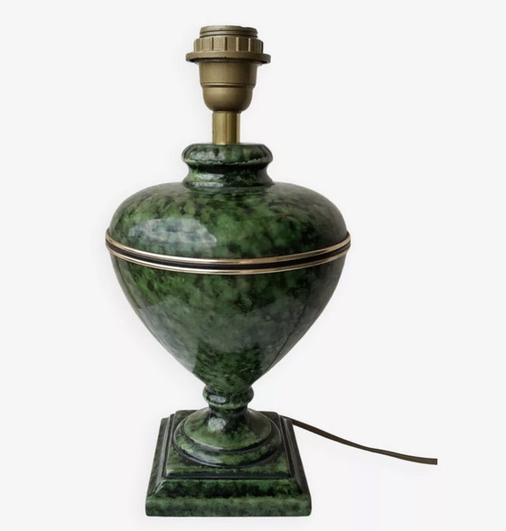 Image 1 of Green Ceramic Drimmer Lamp Stand