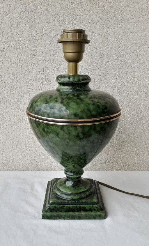 Green Ceramic Drimmer Lamp Stand