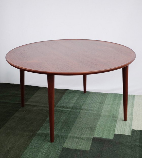 Image 1 of Danish teak coffee table Bc Møbler round