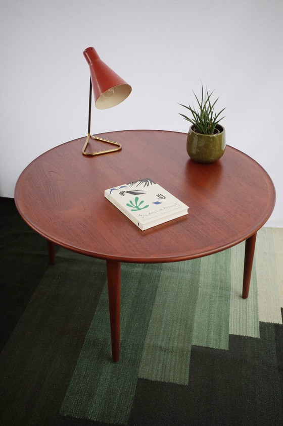 Image 1 of Danish teak coffee table Bc Møbler round