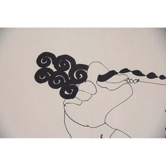 Image 1 of Litografia vintage a colori di Carl Fredrik Reuterswärd per Abrakadabra, 1990