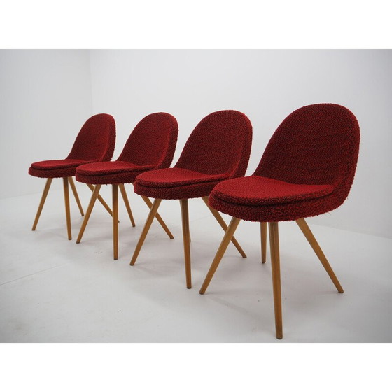 Image 1 of Set di 4 sedie vintage in legno di Miroslav Navrátil, 1960