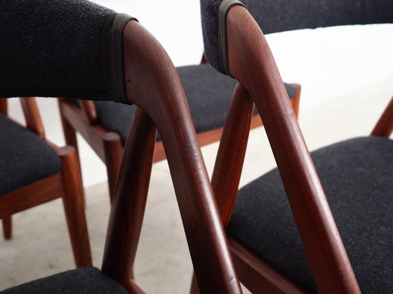 Image 1 of Set Of Four Teak Chairs, Danish Design, 1970S, Designer: Kai Kristiansen